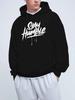 Stay Hunble New Autumn and Winter Velvet Sweatshirt Unisex Clothing Free Hoodie Clothes American Trendy Printed Tops Unisex Gifts