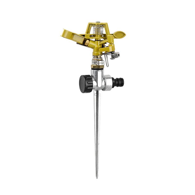 Automatic Rotating Garden Sprinkler Lawn Park Orchard Field 360 Degree Rotation Irrigation Watering Impact Ground Sprinkler