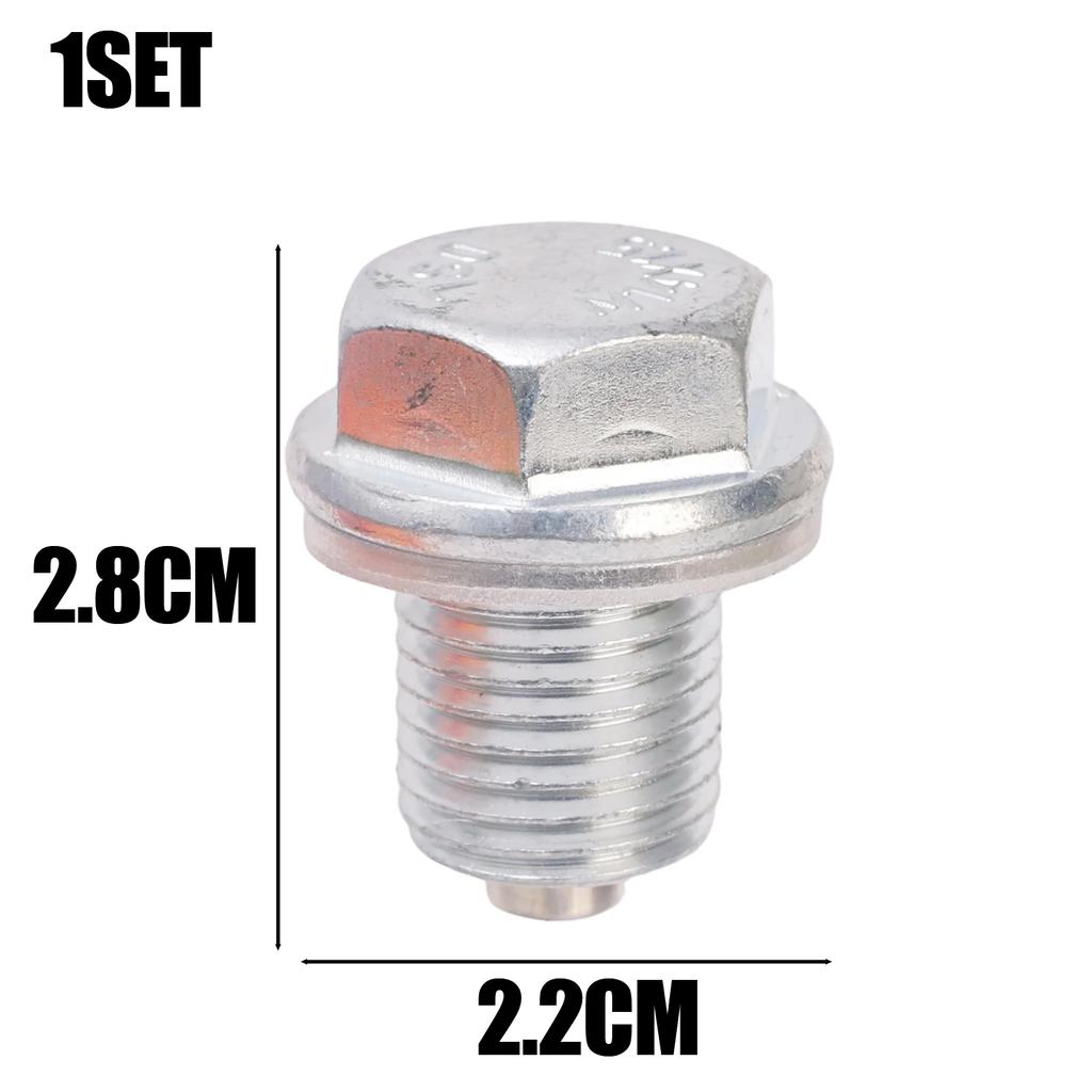 Magnetic Oil Pan Screw Plug for Honda Oil Drain Screw Bolt Gasket Set Automobile Engine Sump Plug Adsorbs Metal Fragments Parts