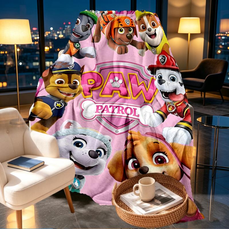 PAW Patrol Print Blanket - Soft & Comfortable, for Bedroom, Travel, Sofa, Home Decoration - Birthday Christmas Gift for Friend