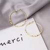 Shiny Hoop Earrings For Women Oorbellen Geometric Circle Earrings Female Fashion Jewelry Boucles D'oreill