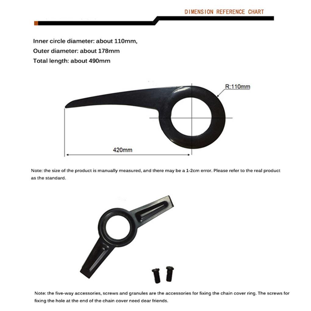 Chránič řetězu Vysoká odolnost Vodotěsný Odolný proti opotřebení Univerzální Kryt na kola Cyklistické díly Ochranný kryt převodníku