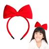 [MAEXUS] Niedliche Schleifen-Diadem Haarverzierung, Prinzessinnen-Haarband, Cosplay-Requisite, Accessoire, Schneewittchen, Kiki, Gothic Lolita (rot)