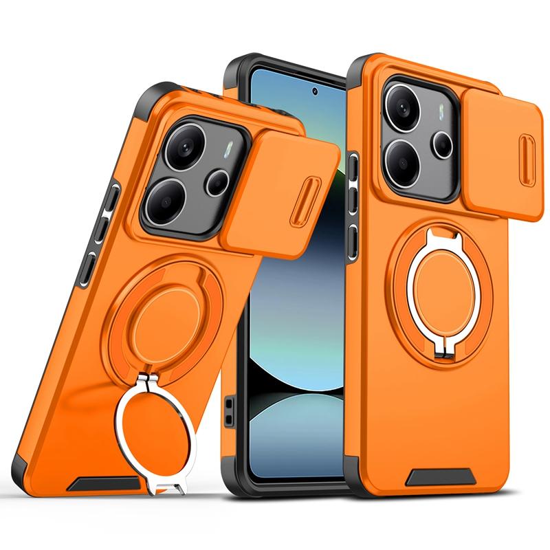 For Xiaomi Redmi Note 14 4G Case Shockproof Armor Camera Protect Fundas For Redmy Note14 4G Car Holder Magnetic Ring Phone Cover