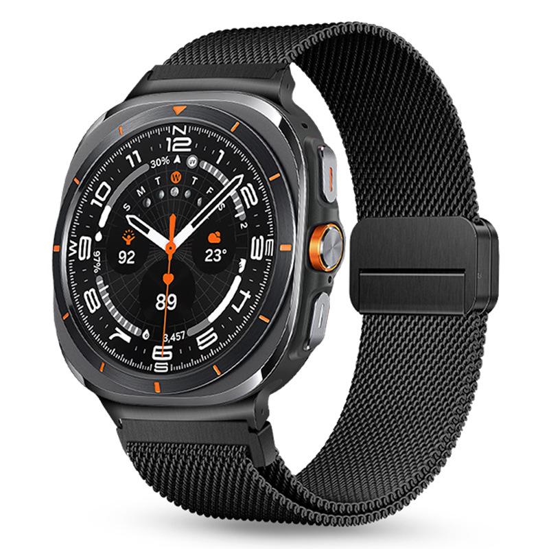 Brățară fără cusături pentru Samsung Galaxy Watch Ultra Brățară Ajustabilă din Oțel Inoxidabil cu Cataramă Magnetică pentru Curea Galaxy Watch Ultra