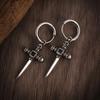 Vintage Simple Small Hoop Earrings Stainless Steel Hypoallergenic Earrings for Men Women Cool Indian Boho Jewelry