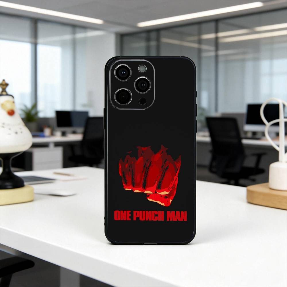 Cool power O-One P-Punchs Man-opm Phone Case Silicone Soft For IPhone 17 16 15 14 13 12 11 X XR Plus Pro Max Plus