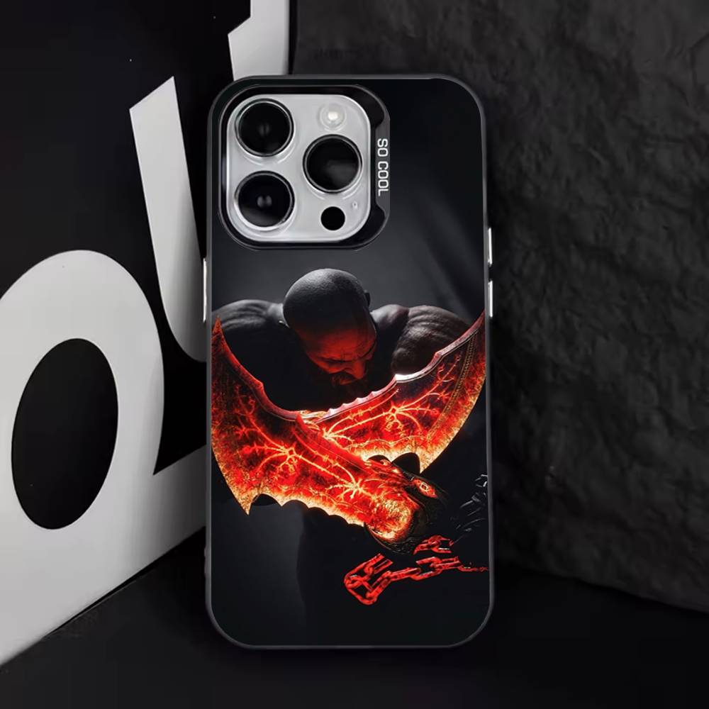 

Game G-God of W-War Phone Case For iPhone 17,16,15,14,13,12,11,Pro,Max,Plus,E,Air,Mini Black Tpu Cover iPhone13