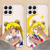 Anime Sailor Moon Hülle für Honor X7b X8 X9b 90 Lite X8b X9a X8a Weiche Handyhülle