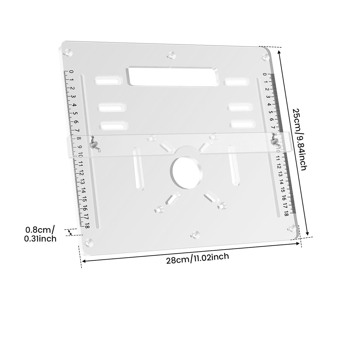 

Акриловая Прозрачная Вставка для Фрезерного Стола Деревообрабатывающие Верстаки Деревообрабатывающий Триммер Электрическая Деревофрезерная Флип-Пластина
