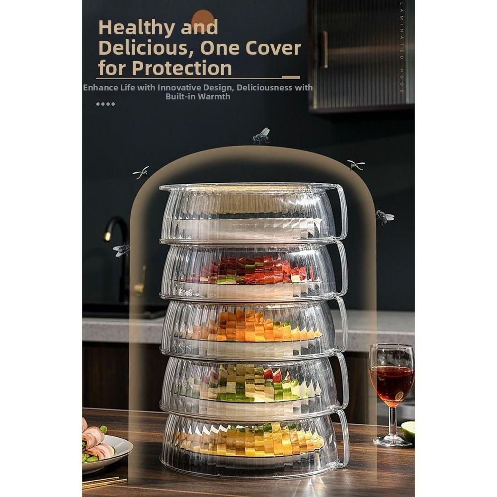 Multifunctional Plastic Food Cover Insulation Dish Cover Microwave Splatter Cover Household