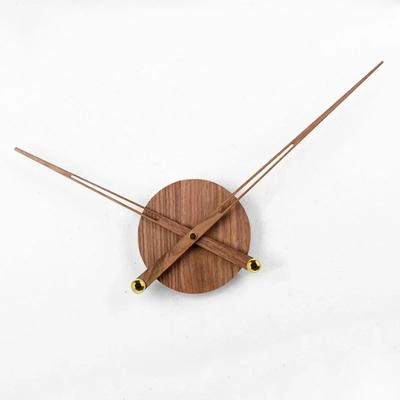 Solid Wood Large Wall Clock Hands Round DIY Walnut Wood Clocks Dial Modern Big Needles Spain Pointer Silent Watches Accessories