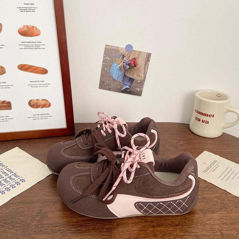 Dexun board shoes women's autumn new chic niche puff bread shoes Forrest Gump