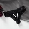 Low Waist Lace Sexy Transparent Women's Underwear Erotic Hollow Out Cotton Crotch Panties Breathable See Through Briefs