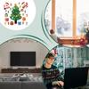 Christmas Magnets for Fridge Santa Claus Tree Elk Bell Winter Stickers Magnetic Christmas Decorations for Whiteboard Kitchen