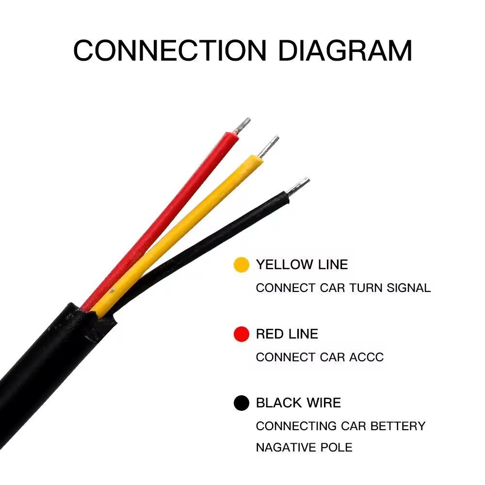 12V LED Daytime Running Light Strip Flexible Waterproof Headlight Turn Signal Yellow Lamp Car Decorative Driving Lights DRL 2Pcs