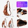 Women's breast bag washed leather fanny pack soft leather retro casual messenger bag personalized simple shoulder bag
