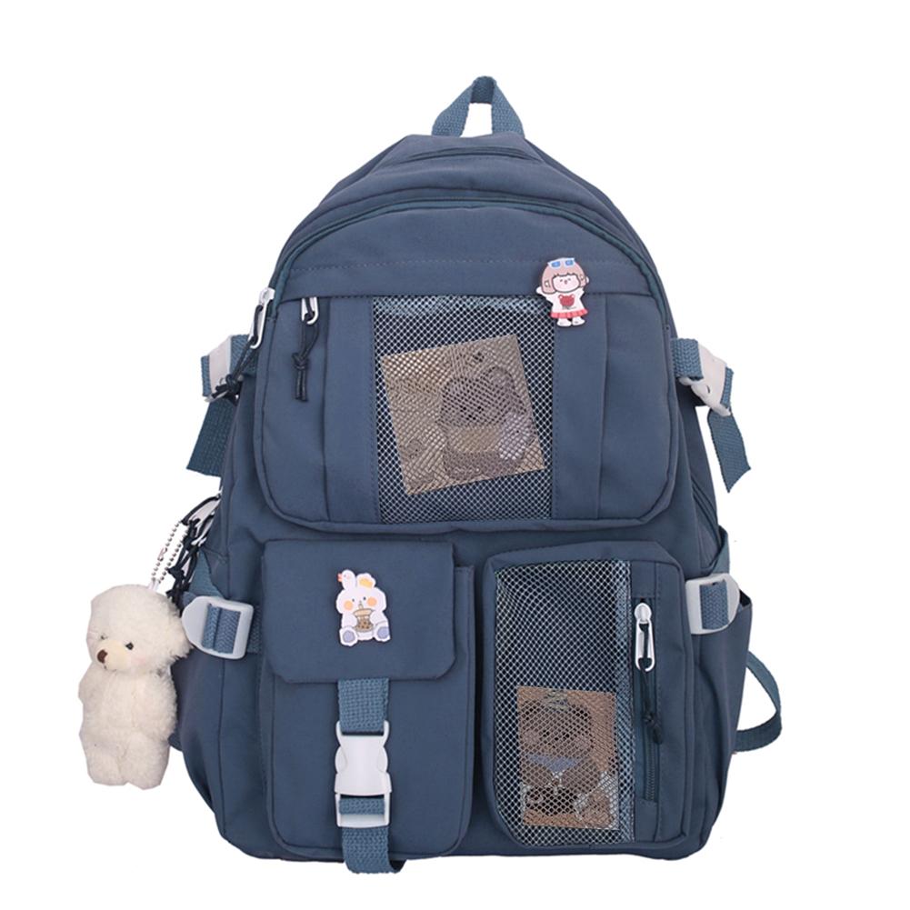 Schulrucksack Leichter Rucksack Tagesrucksack für Reisen Niedlicher Ästhetischer Rucksack Wasserdichte Computertasche mit Mehreren Taschen für Geschenk
