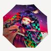 1pc Outdoor Umbrella with Demon Slayer Design - Automatic Opening/Closing, Portable 3-Fold Design, 8-Bone Iron Frame - Perfect Gift for Fans, Tra