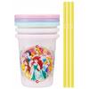 Skater 3 Tumblers with Straws 320ml Princess 19 Made in Japan SIH3ST