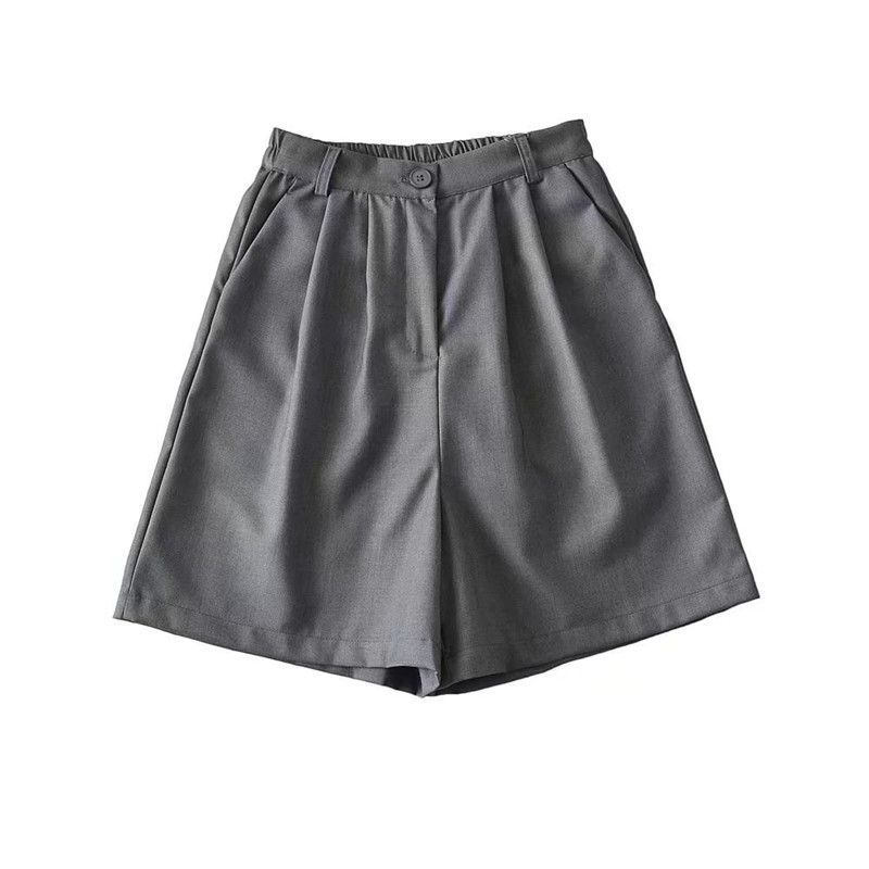 Ur Fashion Women's Wear High Waist Pure Color Lightweight Casual Suit Pants