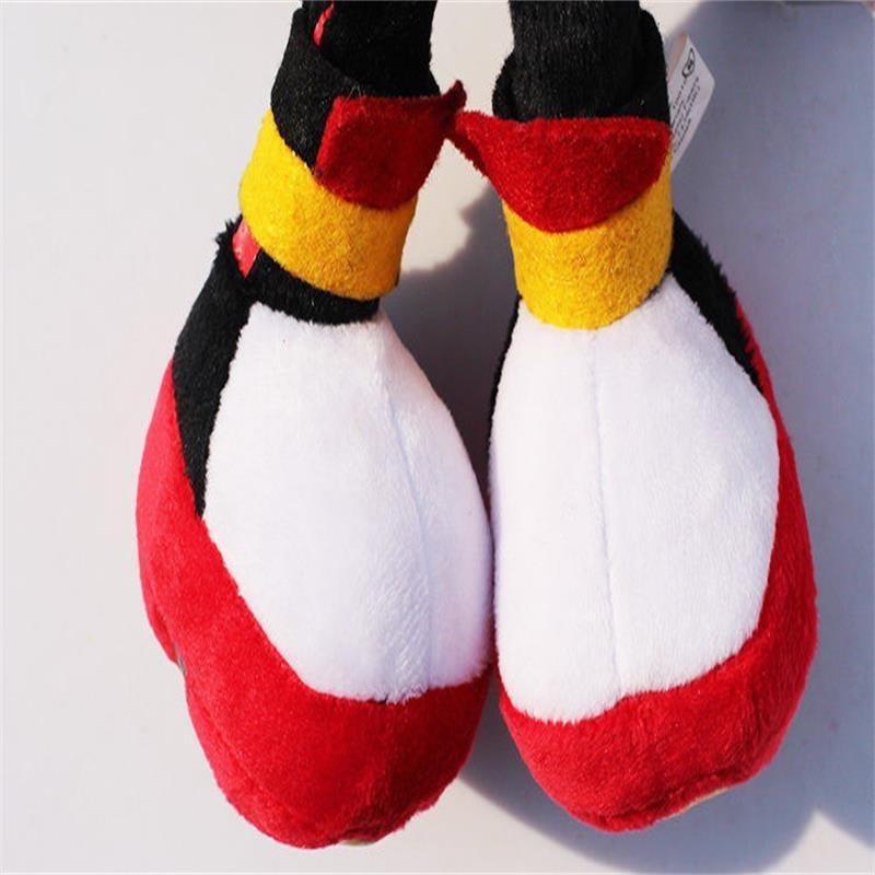 Hochwertige Sonic The Hedgehog Plüschpuppe Shadow Sonic Kuscheltier 10 Zoll Schwarz Geschenk