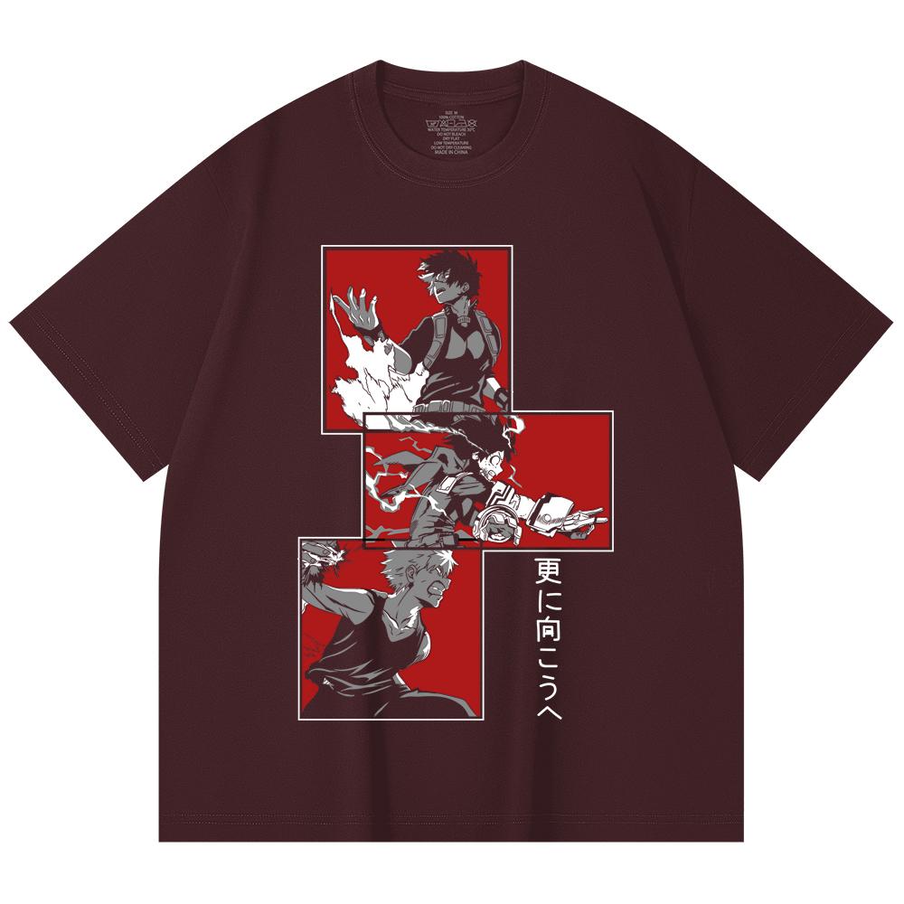 

230 Gsm 100% Cotton My Hero Academia V22 Print Unisex Heavy Cotton T Shirt 2XL