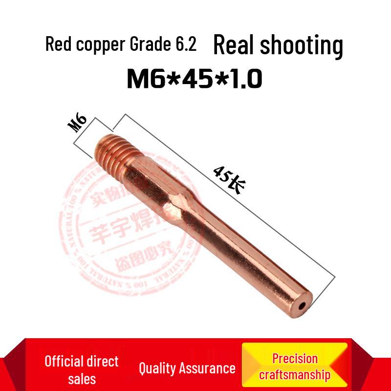 MIG Welder Contact Tip for Gas Shielded CO2 Gun - 0.8/1.0/1.2 Feed Wire