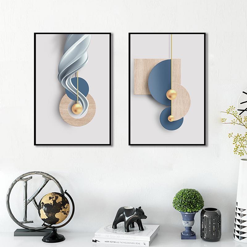 New Art Cloth Geometric Abstract Strange Irregular Artwork Decorative Painting Home Wall Decoration Hanging Painting Canvas Painting Wall Art Picture