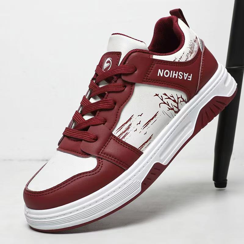 

Trendy versatile thick baseplate shoes new spring new men s shoes breathable little white shoes men s sports and leisure trendy shoes 39