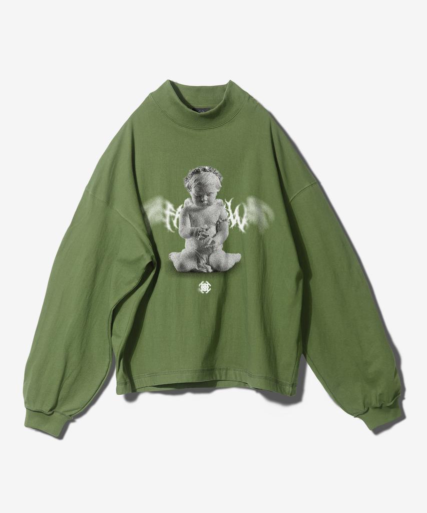 Paensyo Demonic Angel Mockneck Long Sleeve - Khaki