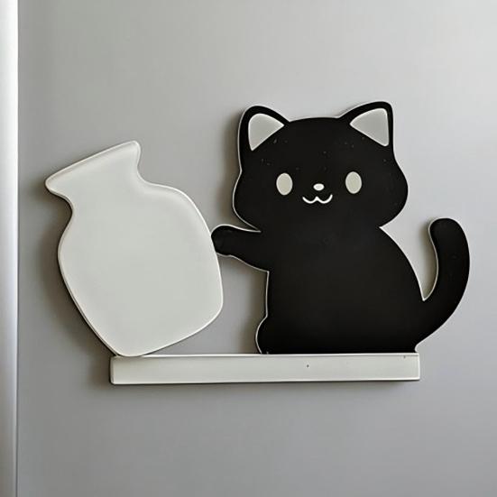 1/2Pcs Cat Whiskers Holder Refrigerator Magnet Cat Hair Miniature Vase Collector Container Pet Memorial Keepsake Decoration