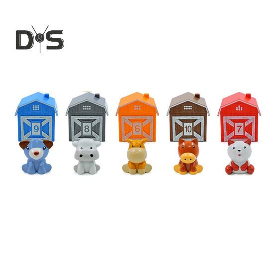 

5/10 шт. Игрушка в виде сельскохозяйственного животного, обучающая счету, сопоставлению, сортировке, мелкой моторике, обучающая мини-игрушка в виде животного, подарок для малышей, мальчиков и девочек B