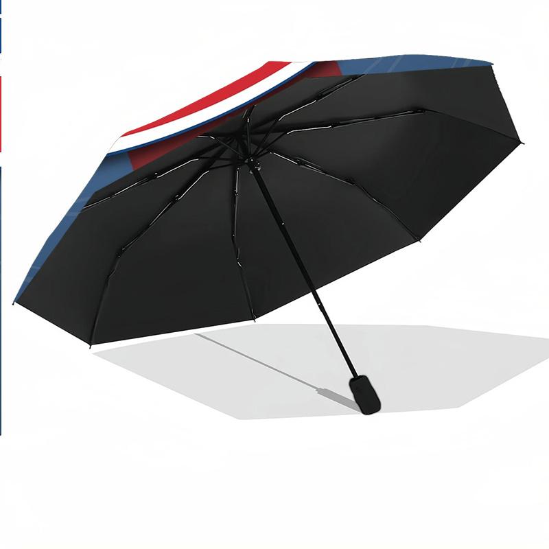 Chicago Cubs Print Auto 8?Ribs Folding Umbrella Wind Resistant Lightweight Automatic Umbrella For Daily Travel