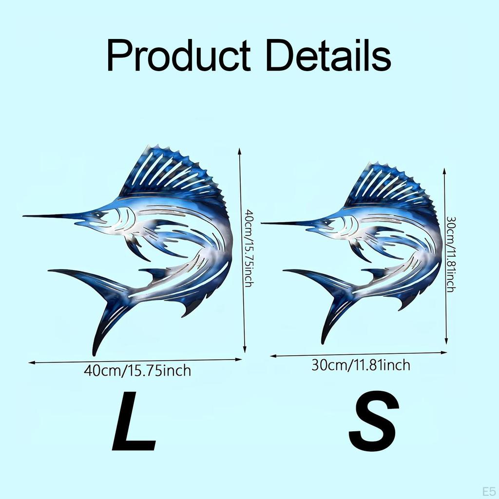 Wall Decoration Featuring Fish, with A Nautical Theme. Animal Ornament for The Living Room.