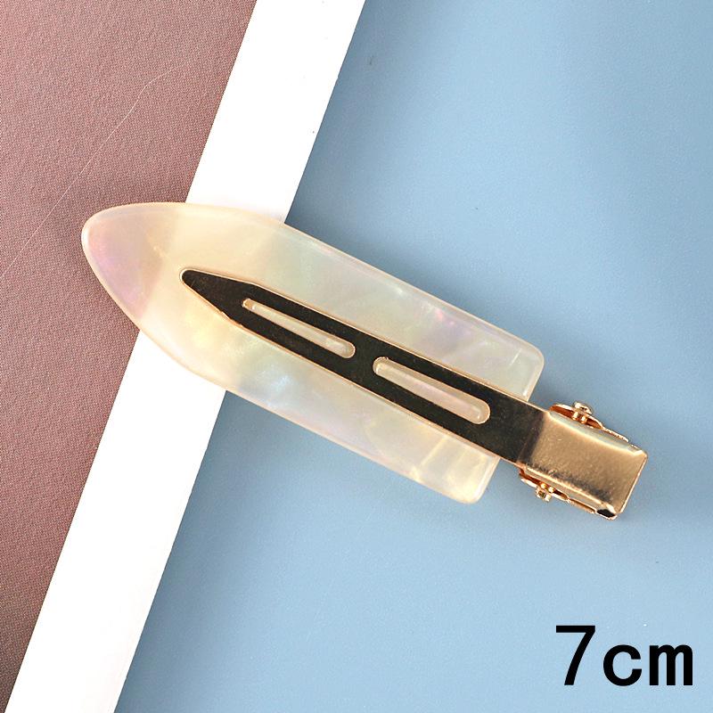 Japanese & Korean Style Seamless Metal Hairpin - Frosted Women's Bangs Side Clip