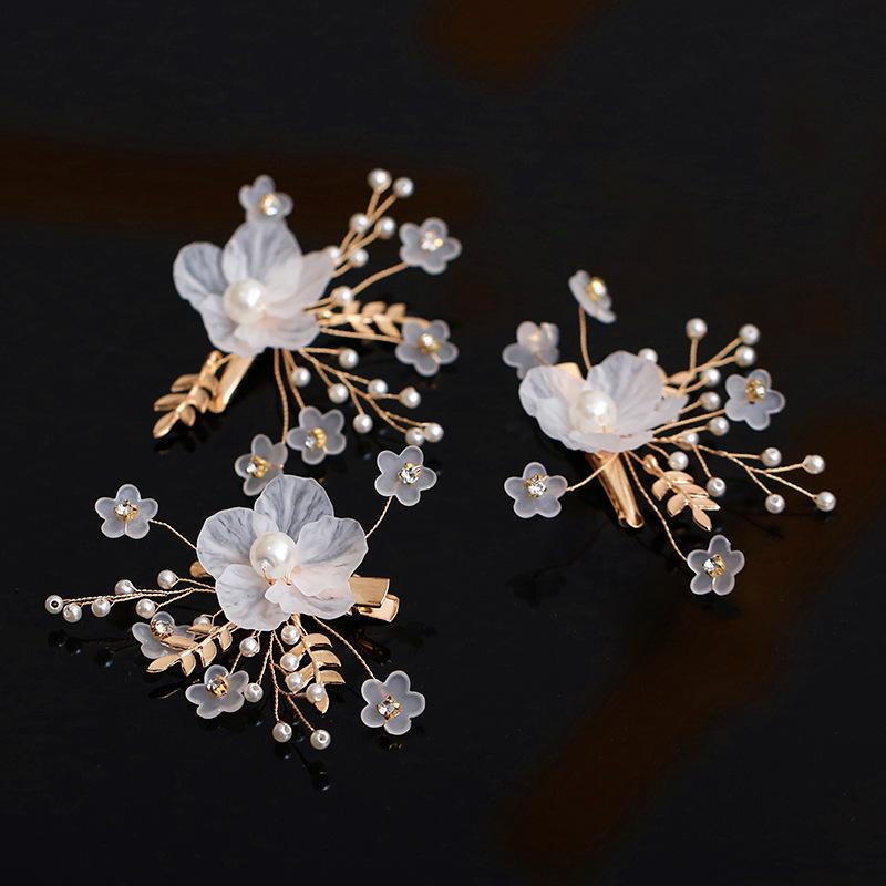 Podoabă de cap super fairy stil Mori cu voal - Clamă de păr inspirată japoneză și coreeană pentru mirese 2024