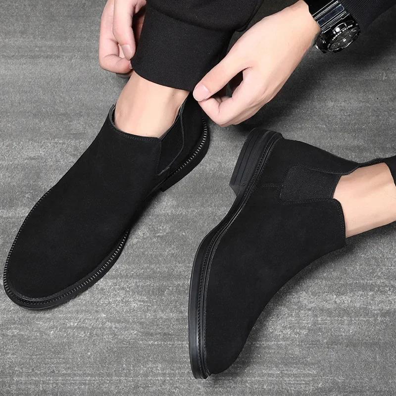 Office Men's Genuine Leather Shoes Classic Mens Oxford Shoes 2024 Comfortable Durable Slip-on Male Casual Shoes Chaussures Homme