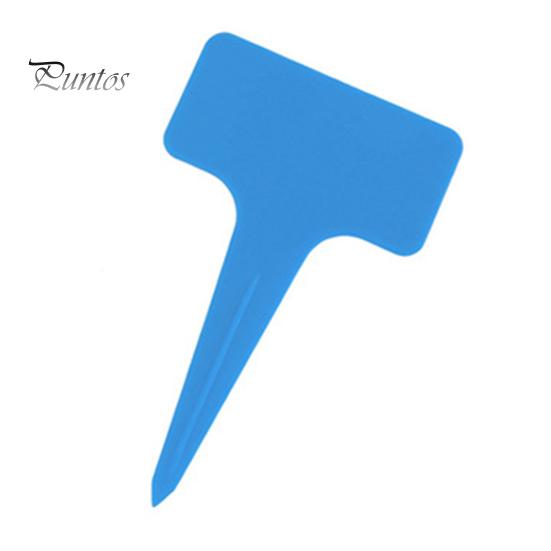 100 stk Planteetikett T-Shape Vanntette plantemarkører Gjenbrukbare planteidentifikasjonsmerker Barnehagemerkeskilt for blomsterfrøplanter Varianter