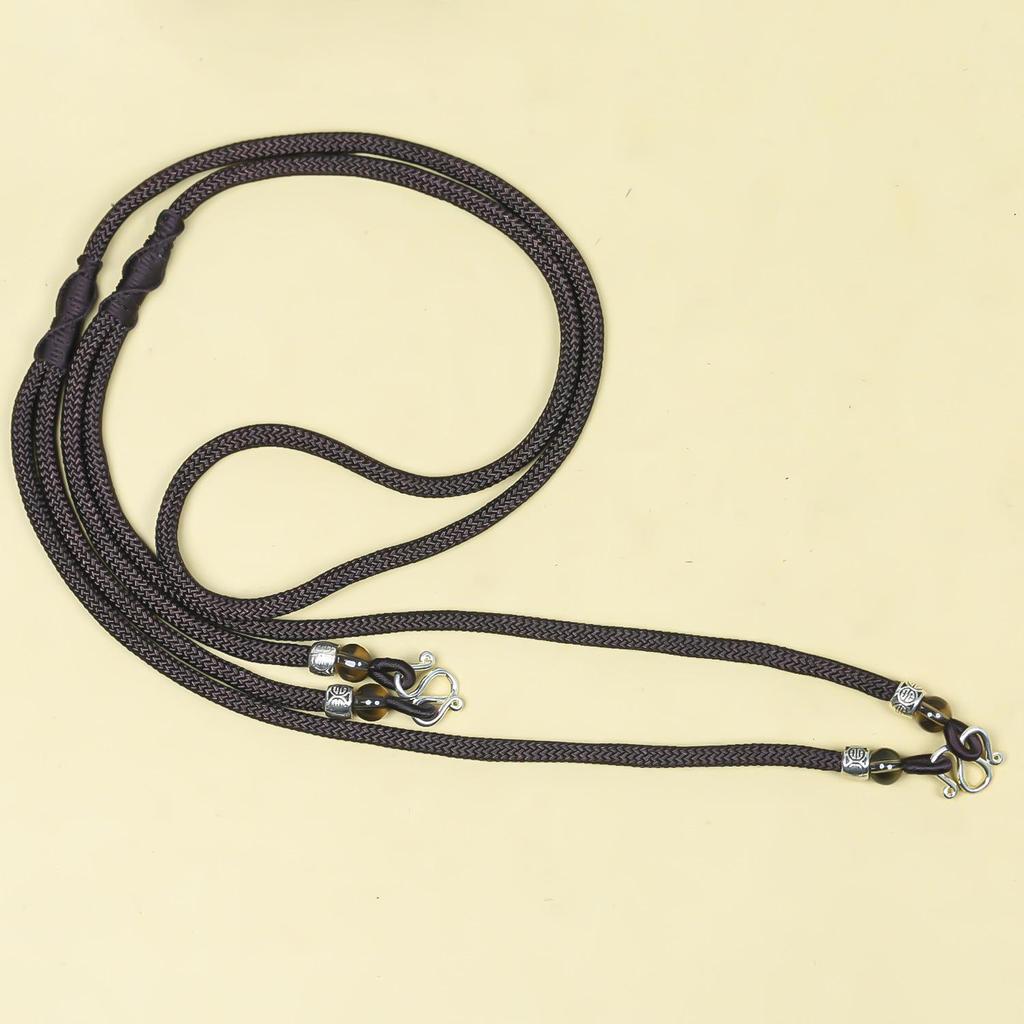 Adjustable Hand-Woven Thai Amulet Lanyard - Single, Double, or Multiple Hang Options