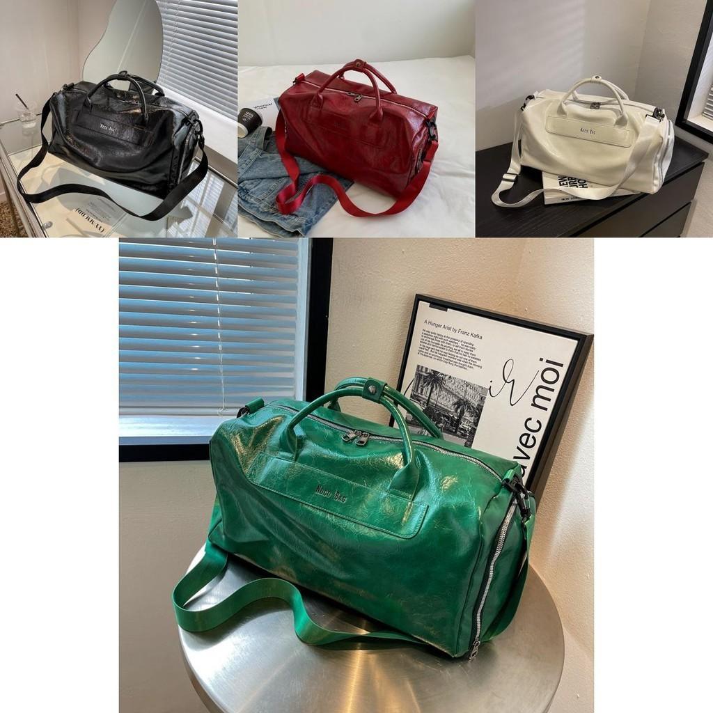 Stylish Pu Leather Waterproof Travel Bag For Men And Women With 36-55l Capacity