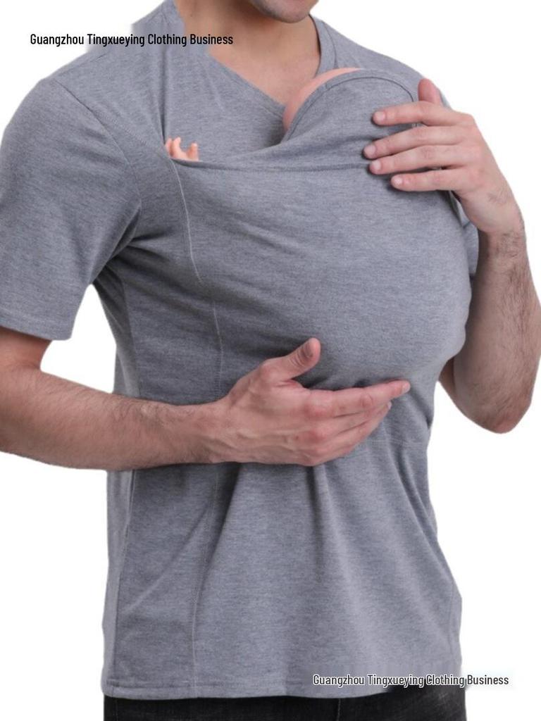 High-Quality Kangaroo Dad & Mom Multifunctional Soothing Shirt T-shirt Vest
