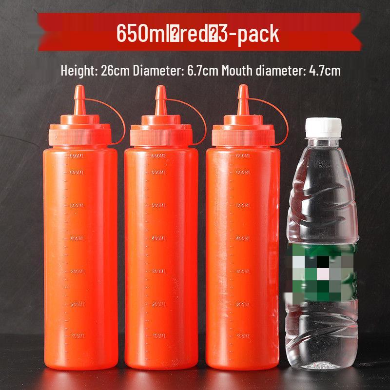 Commercial Plastic Squeeze Bottle for Sauces and Dressings