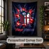 Wall Tapestry Bologna FC Print Custom Name Text Wall Hanging Home Decor