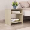 Day and Night - Day and Night Bedside Table Sonoma Oak Plywood 40x30x40 Cm