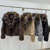 New Pie Overcomes Short Down Cotton Clothing Removal Fox Hair Collar Women's Short Fashion Thickened Warm Jacket