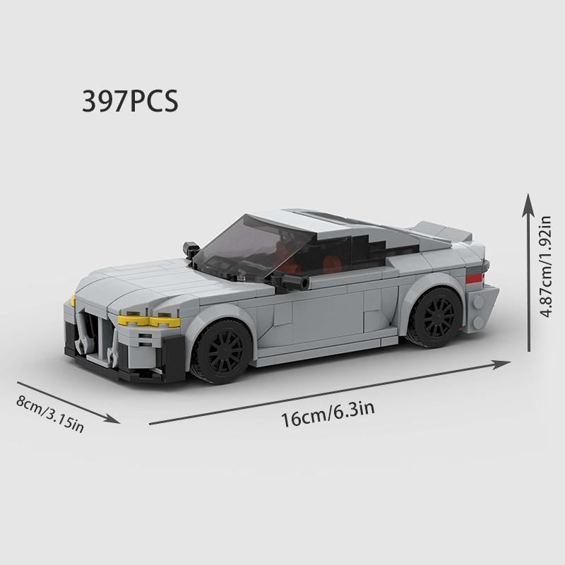 

MOC M4 G82 Технический Суперкар Гоночный Автомобиль Классические Городские Строительные Блоки Модель Гоночного Автомобиля Кирпичи Игрушки Мальчики
