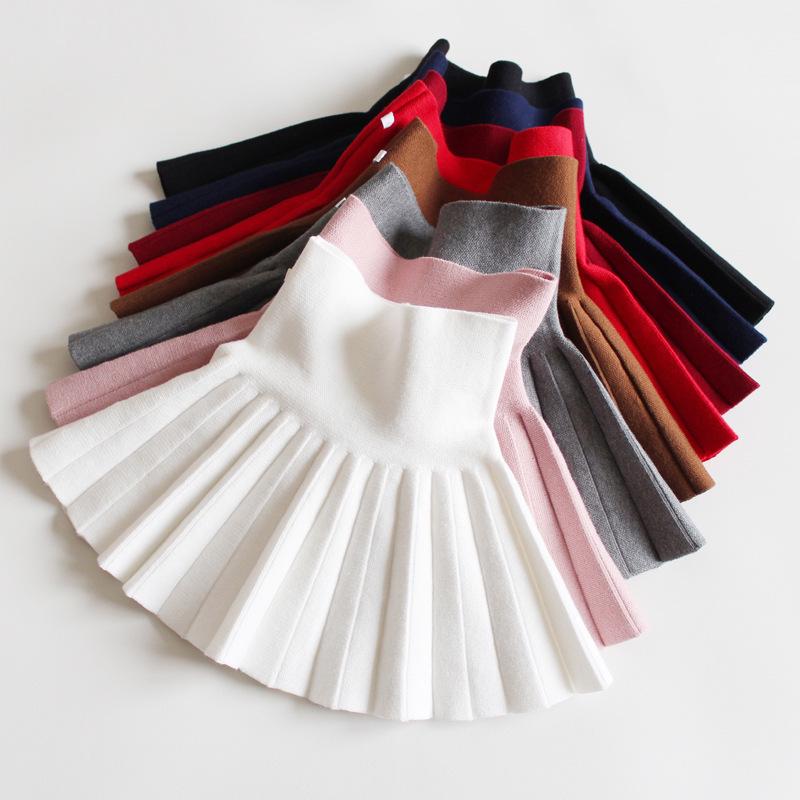 Girls' Midi Skirts: Princess Pleated Puffy Dresses for Kids