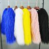 Autumn and Winter New Large Size Fur Imitation Fur Crew Neck Coat Solid Color Beach Sheep Hair Women's Short Women's Coat