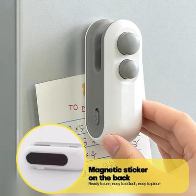 Electric Plastic Bag Sealer Magnetic Handheld Heat Sealing Machine 2in1 USB Packaging Bag Sealer Clip Kitchen Gadgets Home Items